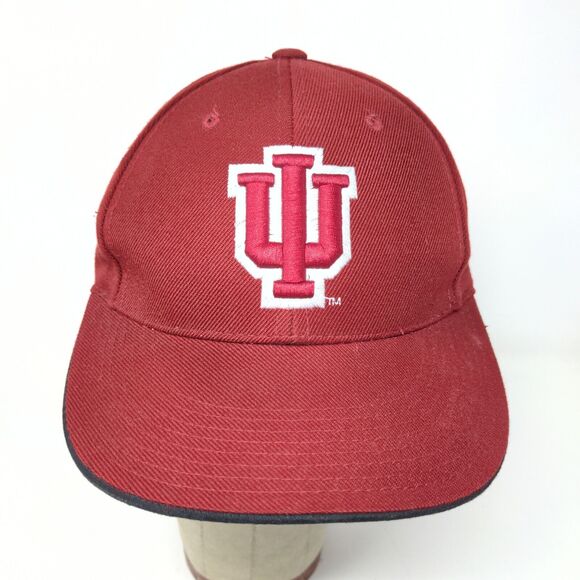 Steve & Barry's IU Indiana Hoosiers Strapback Hat Red 7 1/8 Embroidered Logo - Picture 2 of 10